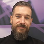 a man with a beard and mustache