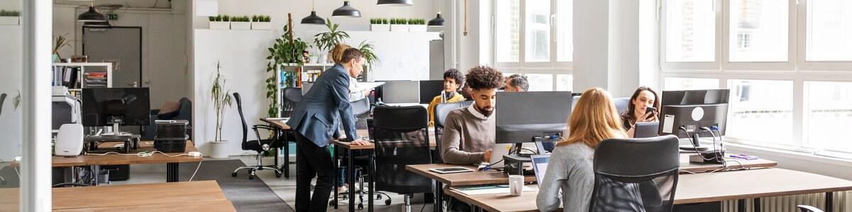 a group of people sitting at a table