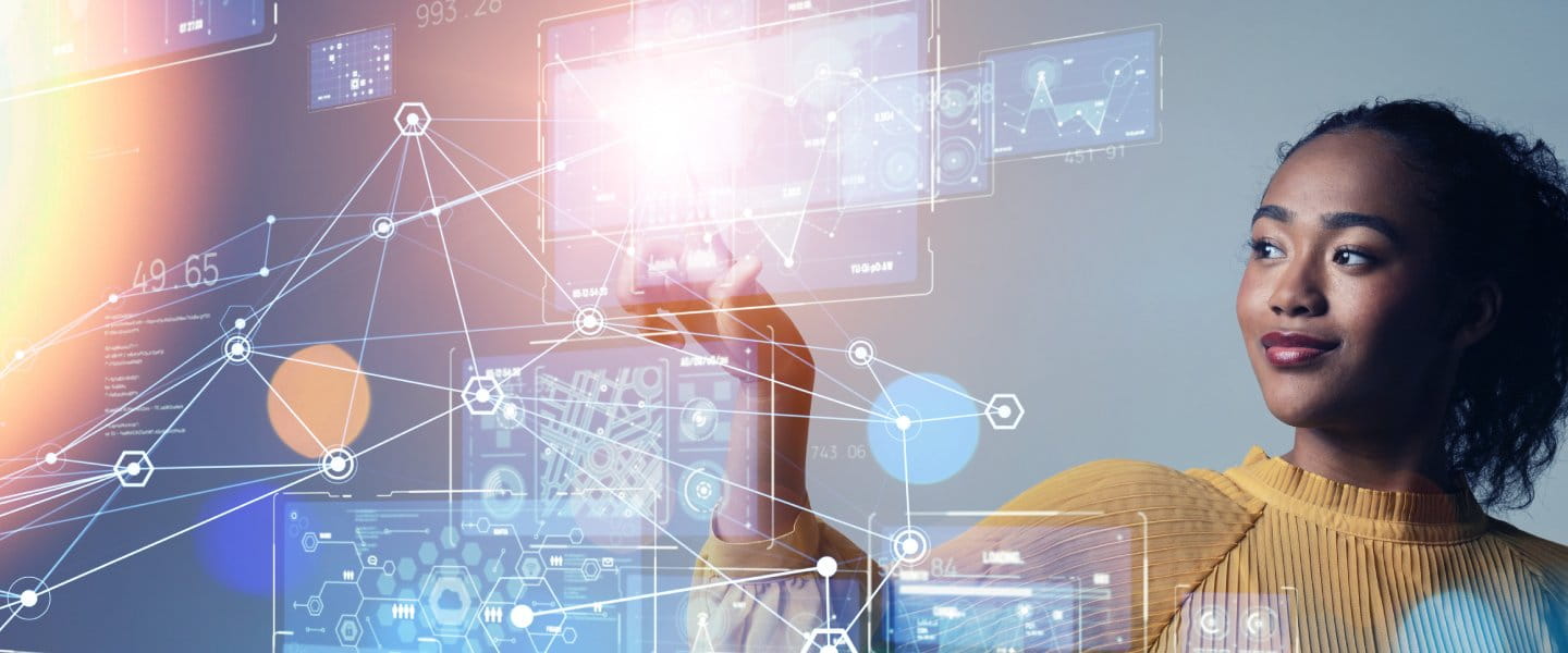 a person with a blue background