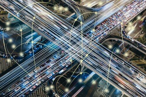 Highway traffic time-delay image for blog post