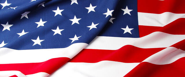 a red white and blue flag