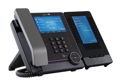 ALE M8 DeskPhone SIP with single EM200 expansion module product
