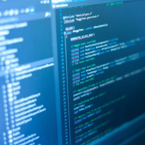 Programming code on a monitor cronislaw - Fotolia