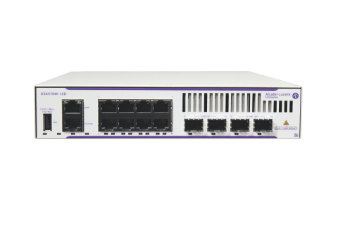OS6570M-12 GigE 1RU x 1/2 rack chassis. 8xRJ45 10/100/1000 BaseT, 2x100/1G Base-X SFP, 2x1G/10G SFP+ ports. OS6570M-12 GigE 1RU x 1/2 rack chassis. 8xRJ45 10/100/1000 BaseT, 2x100/1G Base-X SFP, 2x1G/10G SFP+ ports.