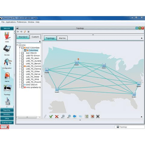OmniVista 8770 Network Management System. Topology