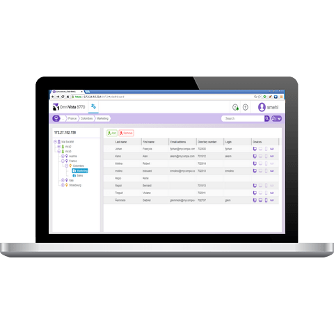 OmniVista 8770 NMS Provisioning Web Client