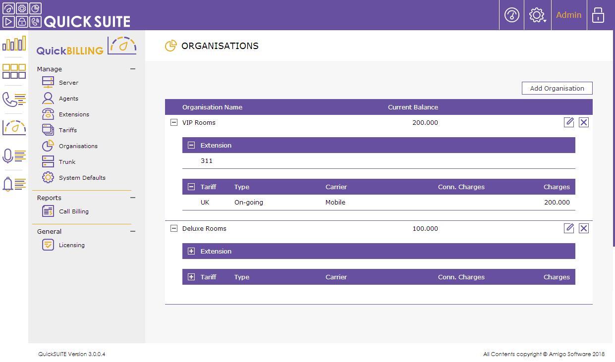 Amigo Quick Billing screen 2