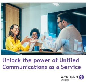 Three people in a meeting room