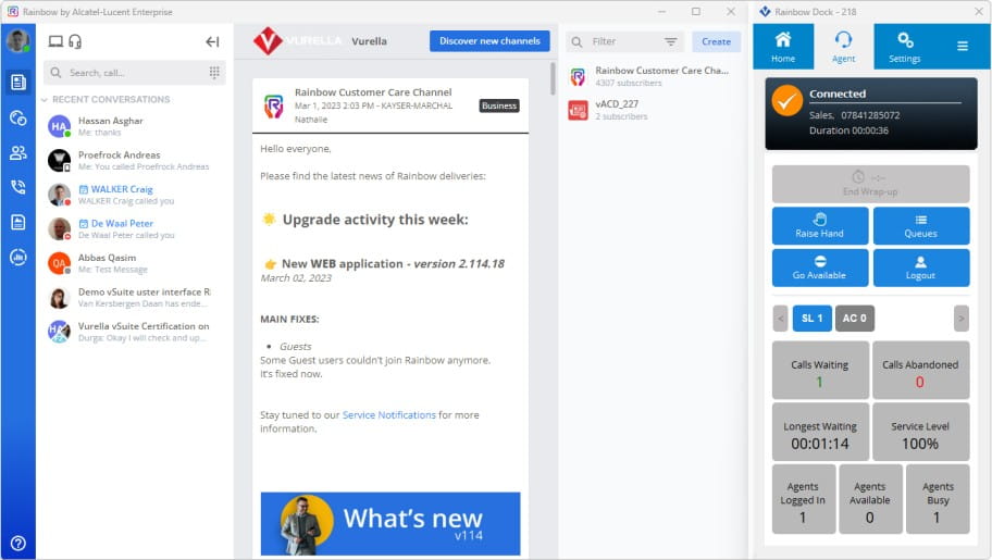 Rainbow agent in Vurella vSuite solution